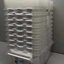 SmartStore Classic 15 Clear Storage Box, 14L/14.8QT BPA-Free Stackable Container with Secure Lid, Swedish Made Storage for A4 Papers & Games (10)