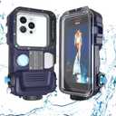 Universal Underwater Phone Case for Snorkeling and Diving, [131FT/40M] Professional Scuba Dive Waterproof Phone Case for iPhone and Android, Easy Camera Controls/Underwater Photo & Video