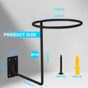 Helmet Holder 6 PCS Wall Mounted Metal Helmet Hanger, Multifunctional Ball Holder Rack for Jacket, Coats, Helmets, Hats, Wigs, Basketball, Volleyball, Football, Riding Jackets, Coats