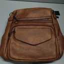 PU Leather Backpack Purse for Women | Anti-theft Ladies Shoulder Bag Handbag Suitable for Work, Travel, and Daily Use (Brown)