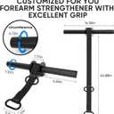 Forearm Strengthener and Wrist Roller, 43.3 inch Or 51.2 inch Ultra Strong Nylon Webbing, Forearm Exerciser with Quick Locking Mechanism, Ideal for Hand, Wrist and Forearm Strength Training
