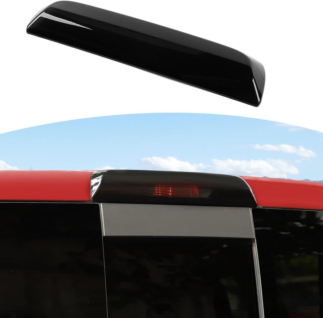 RT-TCZ for Silverado Third 3rd Brake Light Trim Cover, Smoked High Mount Light Accessories Compatible with Chevy Silverado GMC Sierra 2014-2018