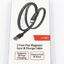 Z GEAR 3 Foot Flat Magnetic Sync Charge Cable