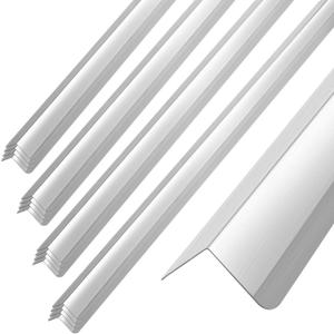 16 Pack Stainless Steel Wall Corner Guards 2x2x48 Inch Heavy Duty Rounded Wall Corner Protector Metal Edge Protectors with 90-degree Angle Smooth Folded Edge Design for Protection Decoration