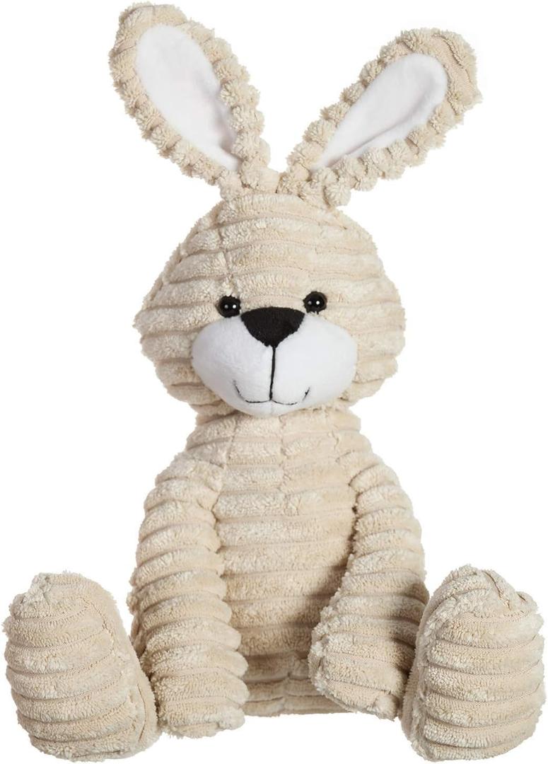 Apricot Lamb Toys Plush Corduroy Rabbit Bunny Stuffed Animal Soft Cuddly Perfect for Child Medium,12 Inches (Beige)