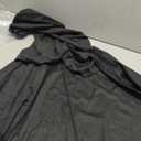 Joukavor Medieval Hooded Cloak Renaissance Cape with Hood for Women Men (Black)