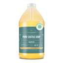 WHOLENATURALS Pure Castile Soap Liquid, EWG Verified & Certified Palm Oil Free Unscented, Natural, Mild & Gentle Non-gmo & Vegan - Organic Body Wash, Laundry, Pet/Dog and Baby Soap - 64 Fl Oz