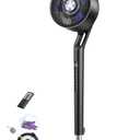 DREO Standing Fan for Bedroom,120°+100° Oscillating Fan, Quiet Pedestal Fan
