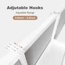 Office Cubicle Shelf - 13.8'' x 5.9'' Storage Organizer Floating Corner Rack Hanging Shelf Height Adjustable Home Office Essentials for Planter Statue Decor Photo Frame