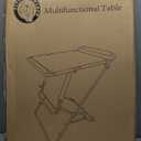 Camping Table with Additional Roll Up Tabletop, Multifuctional Camping Table Easily Transfer to Chair (Dark Green)