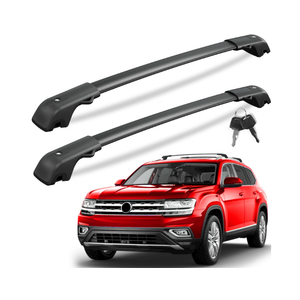 KINGGERI 300lb Roof Rack Cross Bars for Volkswagen VW Atlas 2017-2026
with Raised Side Rails(Not For Atlas Cross Sport), Lockble Heavy Duty Anti-Theft Aluminum Roof Rails Crossbars Rooftop