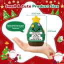 2 x Funny Crochet Christmas Tree Gifts for Women Men,Xmas Sentimental Gifts for Mom Dad Daughter Sister Best Friends,Cute Handmade 2025 Christmas Ornament Decorations,Anniversary Romantic Gift for Her Him