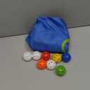 Kathfly Blue Hole Tarp Team Building Game 98 x 70 Inch Learning Fun Team Building Games for Work with 8 Pcs Team Building Ball for Teamwork Group