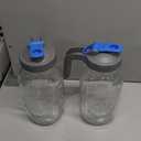 2 Pack 64 oz Sun Tea Pitcher, Half Gallon Mason Jar Pitcher with Wide Mouth Airtight Lid for Ice Tea, Cold Brew Coffee, Fridge Water, Breast Milk, Juices, Leak Proof