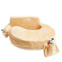 My Brest Friend Super Deluxe Nursing Pillow - Enhanced Comfort & Ergonomic Breastfeeding Pillow for Ultimate Support For Mom & Baby - Adjustable and with Handy Side Pocket, Gold