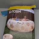 SLOOSH Inflatable Swimming Pool,5.5ft x 20 Inch Full-sized Blow Up Durable Thickened Luxury Above Ground Family Pool with Comfortable Backrest for Summer Water Party Backyard Garden Lawn, Sandy