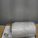 Rinweey Crystal Glass Table Lamp Set of 2 With USB C+A Ports & AC Outlet - White Clear Modern Bedroom Lamps for Night Stands, Living Room - Silver Nightstand Lamps With LED Bulbs Included