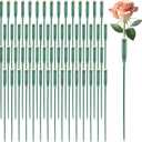 Tessco for you 150 Pcs Floral Water Tubes 12 Inch Floral Tubes Plastic Flower Supplies for Fresh Flowers with Rubber Cap for Flower Stem Arrangements Florist Supplies(Green)