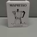 Stovetop Espresso and Coffee Maker, Moka Pot for Italian and Cuban Caf Brewing, Greca Coffee Maker, Cafeteras, 3 Espresso Cups, Silver