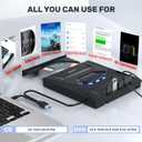 Unitek External CD DVD Drive, USB 3.0 Type-C Portable CD/DVD +/-RW Drive/DVD Player with SD Card Reader USB 3.0 USB C Hub CD ROM Burner Compatible for Laptop Desktop PC Mac Windows 11/10/8/7 Linux