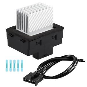 HVAC Fan Blower Motor Resistor with Connector Wire Harness Compatible with Ford Fusion 2006-2012 Lincoln MKZ 2007-2012 Zephyr Mercury Milan 2006-2011 Replace #:8E5Z19E624A 6E5Z19E624AA