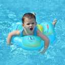 Baby Swimming Float Kids Inflatable Swim Ring with Safety Support Bottom Swimming Pool Accessories for 3-36 Months