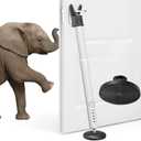 Door Security Bar for Home & Travel - 21-52" Adjustable Heavy Duty Anti-Burglar Door Stopper Stick,Anti-Slip Base for Front, Patio, Sliding Window,Hotel,Apartment - Women,Travelers Essentials (White)