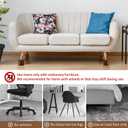 Wooden Furniture Bed Risers - 3 Inch Circle Heavy Duty Furniture Height Extenders Lifts for Sofa Couch Desk Chair Table Base Raising Space, Convenient Store and Cleaning, Pack of 4