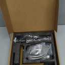 KENES Brushed Gold Bathroom Faucets, Modern Single Hole Lavatory Vanity Faucet, Single Handle Bathroom Sink Faucet Gold, with Pop Up Drain & Water Supply Hoses LJ-9031-4 (Short)