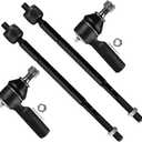 SCITOO 4pcs Front Suspension Kit Inner Outer Tie Rod End Fit 1992-2001 For Toyota Camry 1998-2003 For Sienna 1995-2004 Avalon 1999-2002 Solara