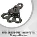 Universal Front Wheel Bearing Puller and Rear Axle Puller 2 Pack Flange Type Remover Tool Set with Forcing Bolt and Socket, Black