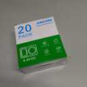 20 Pack Snack Containers, Reusable 2 Compartment Condiment Containers with Lids, Ideal for On-the-Go Mini Sauce Boxes & Lunchable Snack Packs for Kids, Adults, School, Office, Travel, BPA-Free