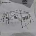 10X20Ft Outdoor Party Tent Gazebo, Waterproof Gazebo Canopy Tent, Heavy Duty Commercial Outdoor Canopy All Season with Storage Bag, White
