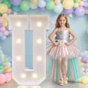 JoyMuse Marquee Letters 3 Feet Tall, Light Up Letters 3FT with Lights, Large Letters for Party, Letter U Light Up Letters for Baby Shower Wedding Proposal Graduation Birthday Decorations