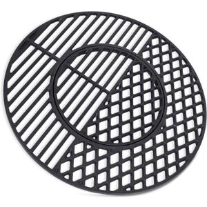 X Home 8835 Cast Iron Grill Grate Replacement Gourmet BBQ System for Weber 22 Inch Kettle, Performer & Charcoal Grills, 21.5 Inch
