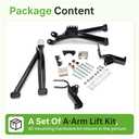 ALMULOO 6 Inches A-Arm Lift Kit Compatible with 1985-1995 YAMAHA Golf Cart G2 G9 Electric or Gas Model Powder Coated