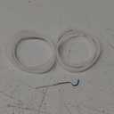 6 Pieces 10cm White Rubber Sealing Gaskets O-Ring Replacement Part Compatible with Nutri Ninja Juicer Blender Replacement Seals
