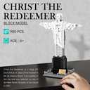 Architecture Christ The Redeemer Statue Building Blocks Sets Brazil Jesus Building Kits Model Toys Gift for Adults Kids Teens 973 PCS