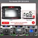 4+64G Upgrade Android Car Radio Stereo for Honda CRV 2012 2013 2014 2015 2016, 9 Inch Touch Screen Head Unit with Wireless Carplay Android Auto GPS Navigation FM 5G WiFi Bluetooth SWC HD Backup Camera