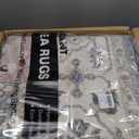 Area Rugs 9x12 for Living Room - Washable Soft Large Vintage Rug Non-Slip Stain Resistant Traditional Stain Resistant Indoor Floor Low Pile Carpet for Bedroom Dining Room or Home Office - Gray (Grey)