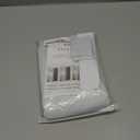 Vatge Self-Adhesive Sidelight Curtains for Glass Doors - No Drill 12x72 Removable Window Coverings, Light Filtering Panel, 1 Panel, W12 x L72, Greyish White