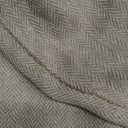 Retro 3 Piece Suit Tweed Herringbone Men's Suits Slim Fit Groom Tuxedos Set Prom Brown Grey Jacket Blazer Vest Pants, Size: XL