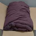 Monbix Queen Comforter Set - 7 Pieces Cationic Dyeing Italian Plum Bed in a Bag Queen Bedding Sets with Comforter, Sheets, Pillowcases & Shams, Reversible Bedding Comforters Sets