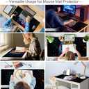 Lokigo Cool Tiger Desk Pad, Large Gaming Mouse Pad 31.5"x15.7", Waterproof Big Mouse Pad for Desk Rubber Base Desk Matt with Stitched Edges Keyboard Mousepad for Laptop, Game, Work, Study