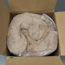 JSZS Velvet Plush Shaggy Duvet Cover Set,Luxury Ultra Soft Fluffy Duvet Cover Set,Winter Fuzzy Duvet Cover Set, (1 Faux Fur Duvet Cover +2 Faux Fur Pillow,Full/Queen,Khaki)