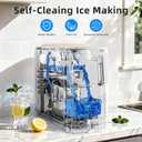 Antarctic Star Portable Countertop Ice Maker, 18Lbs/24H Self-Cleaning Ice Machine, One-Touch Operation with Ice Scoop Included, for Home Kitchen Office, White
