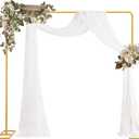 8.2FT Backdrop Stand Heavy Duty, Wedding Arch Metal Frame, Adjustable Balloon Arch & Photo Booth Decor for Valentines Day, Weddings, Baby Showers, Birthdays, Anniversaries
