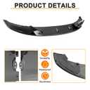 DIBON AUTO Gloss Black Front Bumper Lip Splitter for 2011-2016 BMW 5 Series