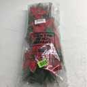 Hotop 6 Pcs Christmas Artificial Poinsettias Florals 19.6 Inch Large Christmas Poinsettia Decorations Red Green Christmas Flower Picks Stem for Christmas Tree Ornament Wreath DIY Xmas Party Decor