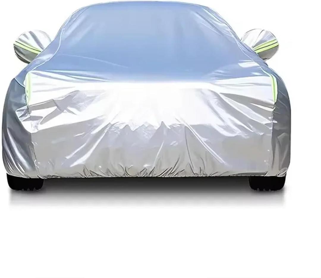 Waterproof Car Cover All Weather Snowproof UV Protection Windproof Outdoor Full Coupe/Cabrio Car Cover, Universal Fit for (Fit Coupe/Cabrio Length 173-184 inch